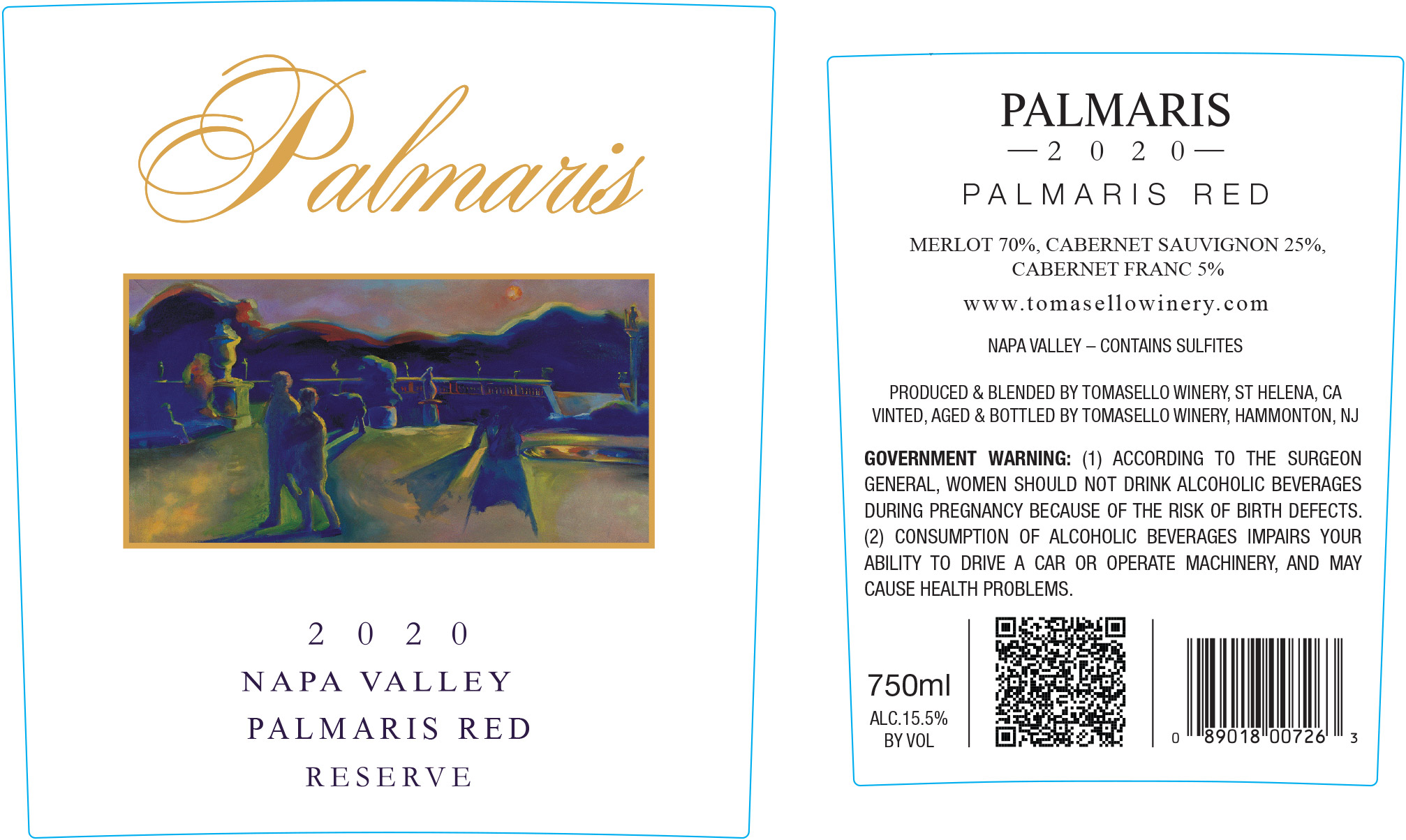 Product Image for 2020 Palmaris Napa Valley Palmaris Red Reserve